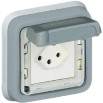 Presa INC PLEXO T13 grigio 10A 250V 