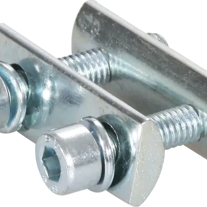 Bride tension acier zing.galv. avec 2 vis vis 6-pans intér. M6 