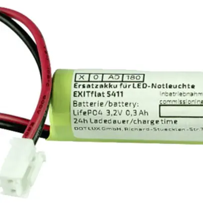 Accu DOTLUX EXITflat 3.2V 1500mAh 50g 70×20×15mm 