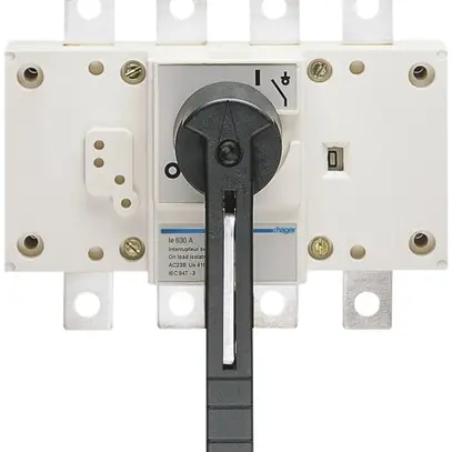 Interrupteur de charge INC Hager 4L 630A montage frontal indication de coupure 