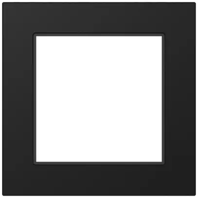 Cadre de recouvrement SIDUS 1×1 noir 