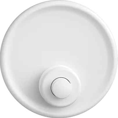 Poussoir sonnerie STANDARDdue blanc sans porte-étiquette 