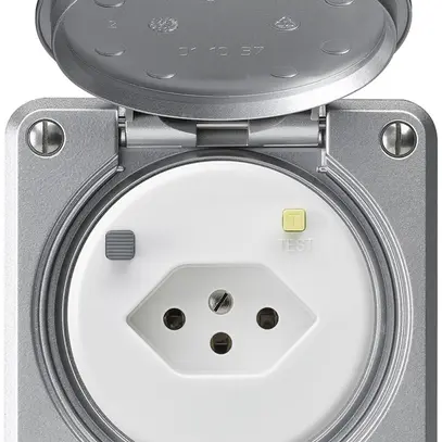 Presa FI INC robusto C T13 30mA alluminio 