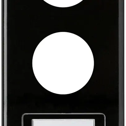 Placca di copertura INC basico 3×1 43+43+16mm nero 