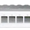 Patchpanel 19" Dätwyler MGK 1HE für 24×GG45, Edelstahl 