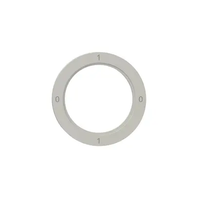Disque indicateur NEVO, p.interrupteur rotatif, 0-1-0-1, gris clair 