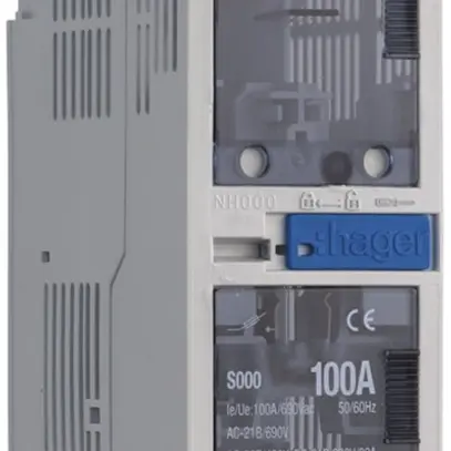 Sezionatore HPC weber.silas DIN000 690VAC 100A parete/profilo uscita alto/basso 