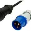 Prolunga MH T23/CEE16A blu H07RN-F3G1.5mm² GDV 1.5m IP44/IP55 nero 