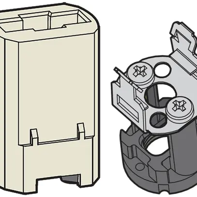 Douille G9 avec manteau fileté 25…75W 