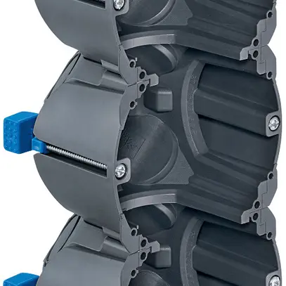 Boîte pour paroi creuse HSB D83, grd. 3×1, 205×83×65mm TFC 850°C 