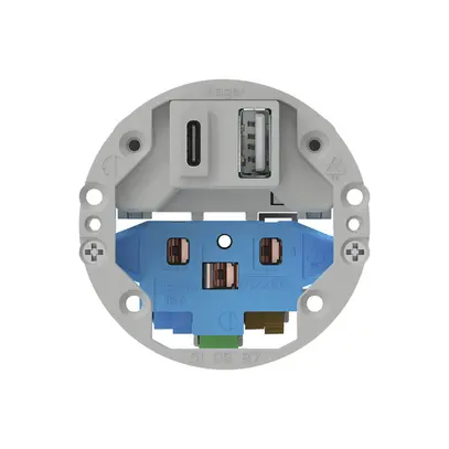 Intérieur pour prise de charge USB Hager 18W PD 1×type A 1×type C T13/23 