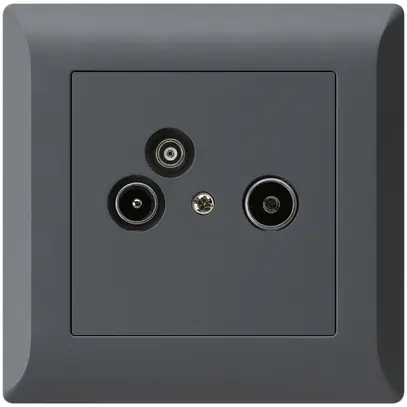 Prise pour antenne ENC R/TV/données kallysto.line 2GHz 11db anthracite 