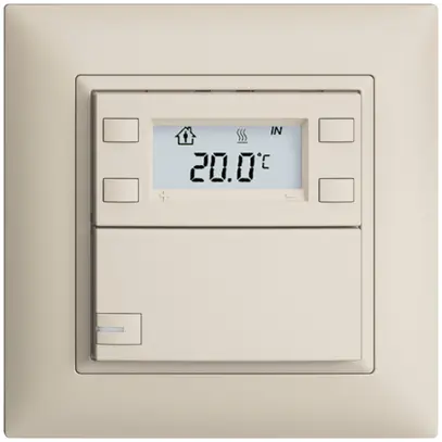 Poussoir RTH ENC KNX 1× EDIZIOdue FMI crema, avec LED RGB 