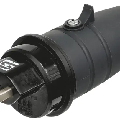 Fiche Steffen T23 IP55 16A 250V, noir 