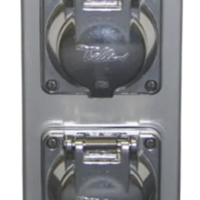 Colonne de raccordement Ferratec MS10 alu 2×T13 GUP IP54 100×50×220mm 