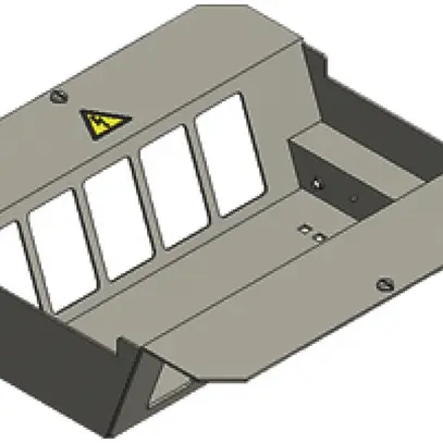 Einbausatz BAK 2×5 FLF stehend leer 