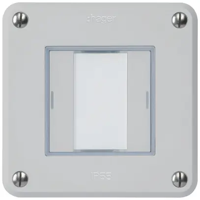 Poussoir ENC robusto C KNX 2× LED RGB s/e-link gris clair 