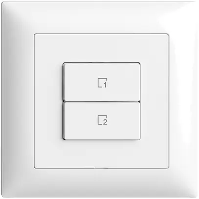 Poussoir scène ENC 2 scènes vertical/2T Edue Wiser blanc 