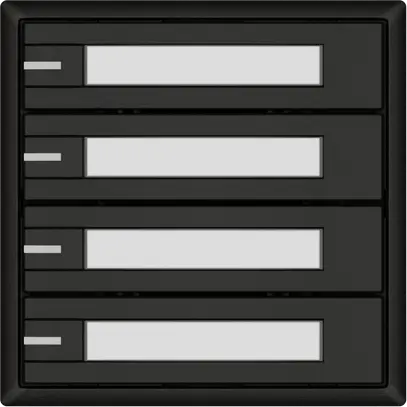 Universaltaster EDIZIO.liv UNI SNAPFIX® 12…48V m.LED blau 4× 1-Tbed.Pap.sz 