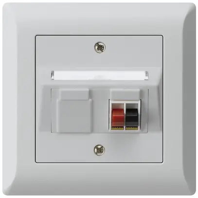 Presa INC audio kallysto.line 1×grigio chiaro morsetto per 1 altoparlante 