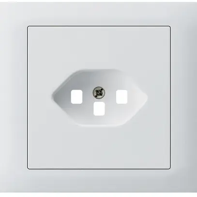 Kit frontal INC Hager kallysto pour prise G3 1×type 23 cadre enfichable blanc 