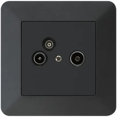 Prise pour antenne ENC R/TV/données kallysto.trend 2GHz 14db noir 