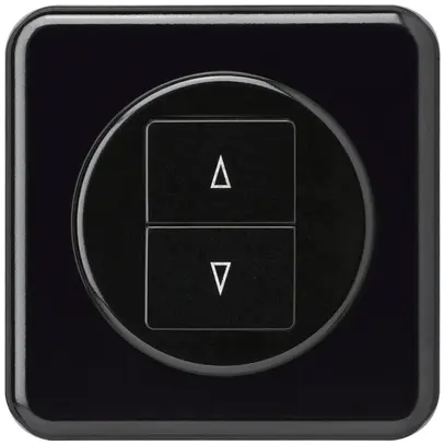 Pulsante per tapparella INC basico con 2 tasti di comando morsetti innesto nero 