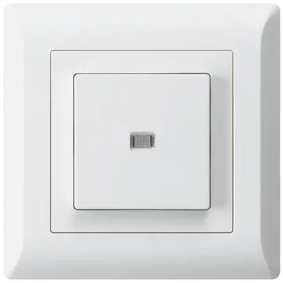 Contact à poussoir lumineux ENC kallysto.line AR/1P blanc 