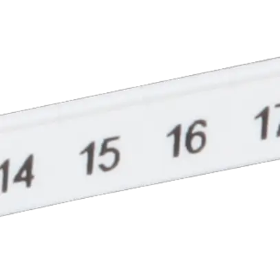 Ruban Zack ZBF plat 11…20 blanc impression horizontale à 10 étiquettes 5mm 