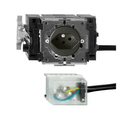 Presa INS FH T13 L2 nero 53mm Snap per cavo piat.powerbus 