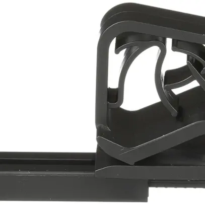 Clip per cavo Ø 6.6…7.5mm, perpendicolare al fissaggio in basso, nero 
