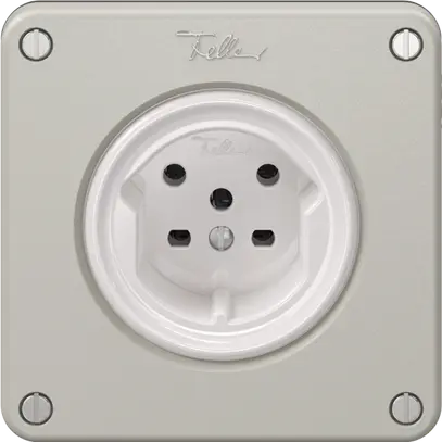 Presa NEVO, 1×T15, grigio chiaro 