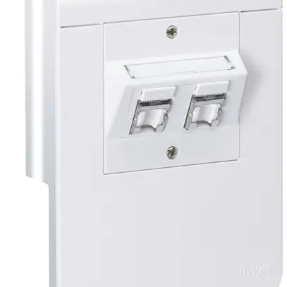 Boîtier d'appareils tehalit SL20055 2×Cat.6 CH, blanc trafic 