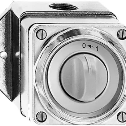 Contatto rot. AP bagn.0<-1/2 Al nat.c.manopola 