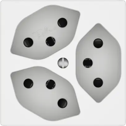 Prise EDIZIO.liv SNAPFIX® 3×T13 avec shutter bc 