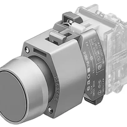 Interrupteur lumineux INC EAO04 Ø29mm vert anneau gris, IP65 