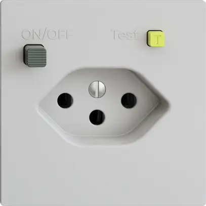 Prise ENC EDIZIOdue T13 FI 30mA F, gris clair 