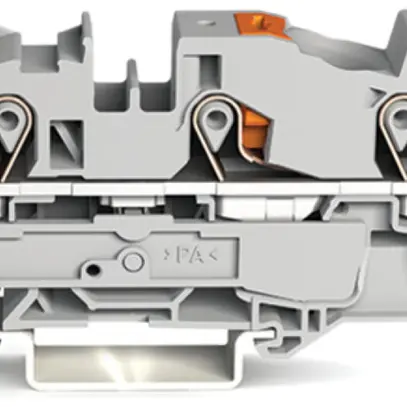 Borne de passage WAGO TopJob-S 16mm² 3L gris série 2216 