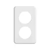 Plaque de recouvrement STANDARDdue 2×1 2×Ø50, blanc 
