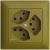 Prise ENC EDIZIOdue 3×T13 olive 1×S 