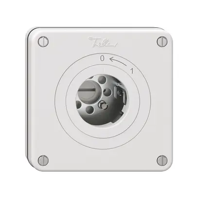 Contatto rotativo NUPU NEVO, senza cilindro, KS, 0<-1, bianco 