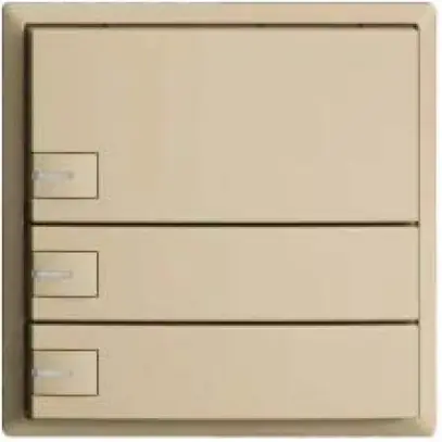 Poussoir KNX RGB EDUE, 250mW, a.LED RGB, 3×poussoir, comm.1×touche, van 