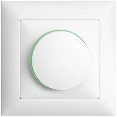 Regolatore INC EDIZIOdue 40…600W illuminabile ritardo di fase ascendente bianco 