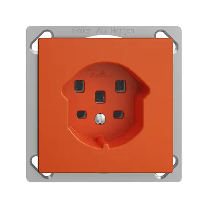 Presa INS EDIZIOdue T25 16A arancione, con morsetti innest. 