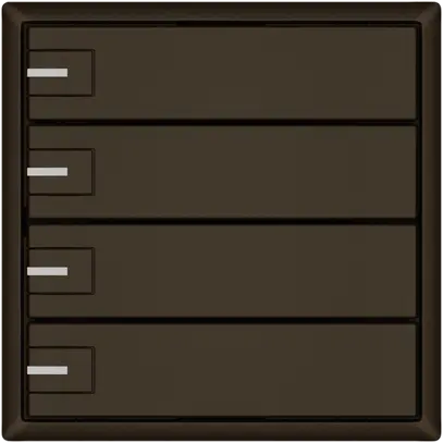 Pulsante KNX RGB EDIZIO.liv SNAPFIX® sensore temp.RGB-LED 4× com.1T ma 