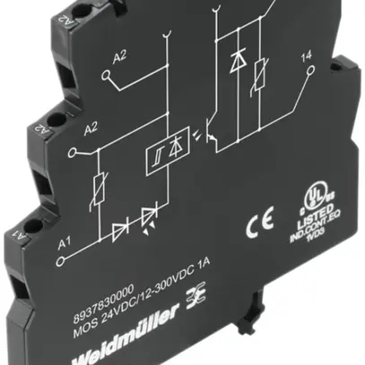 Relè semiconduttore Weidmüller MOS 24VDC 1Ch POWER MOS-FET 12…300VDC 1A 
