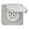 Presa NUP NEVO, 1×T25, IP21, grigio chiaro 