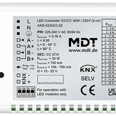 Alimentation LED KNX MDT AKD-0230CC.02 2-can 30W 220…240V 