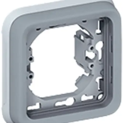 Placca di montaggio INC PLEXO 1×1 grigio 