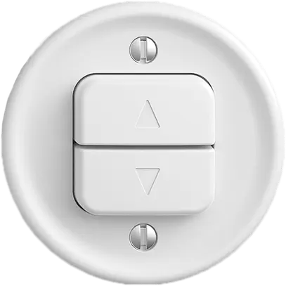 Interruttore p.tapparelle STANDARDdue SNAPFIX® 10A 250V 2 tasto 1 canale bi 